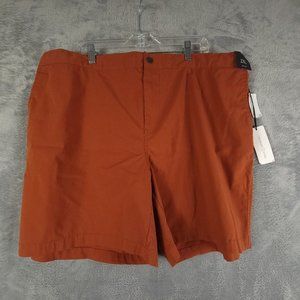 Treasure & Bond Womens Chino Shorts Rust Stretch Slim Fit High Rise 2XL‎ New